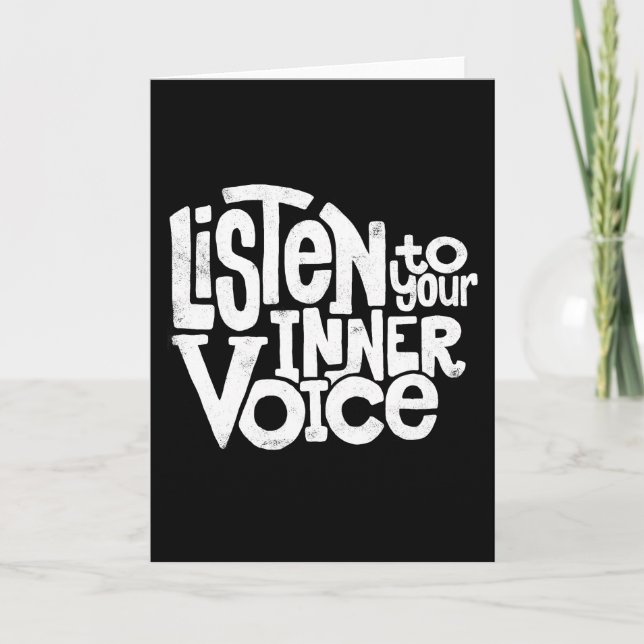Carte Listen to your inner voice (Devant)