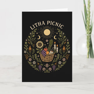 Carte Litha Pique-nique Solstice d'été Art Céleste
