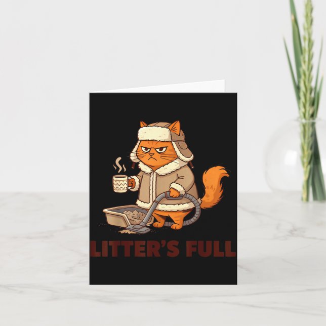 Carte Litter’s Full Funny Cat Lovers Christmas Xmas  (Devant)