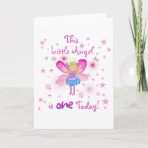 Carte Little Angel 1er Anniversaire Tshirts et cadeaux