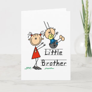 Carte Little Brother avec Big Sister Tshirts