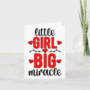 Carte Little Girl Chd Warrior Maladie cardiaque congénit