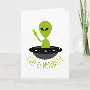 Carte Little Green Men, LGM Community Extraterrestrial