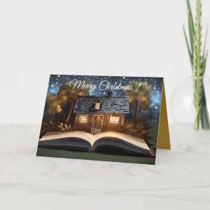 Carte Little House with Fairy Tale Book Noël GC
