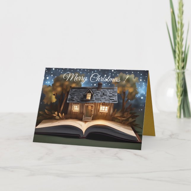 Carte Little House with Fairy Tale Book Noël GC (Devant)