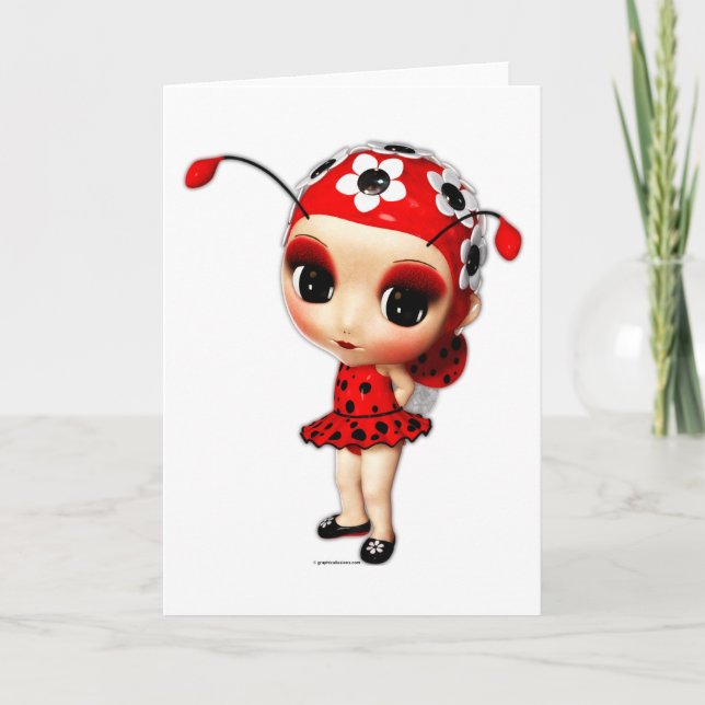 Carte Little Miss Ladybug (Devant)
