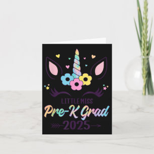 Carte Little Miss Pre-k Grad 2025 Graduation préscolaire