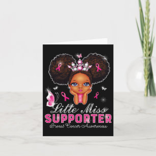 Carte Little Miss Supporter Sensibilisation au cancer du