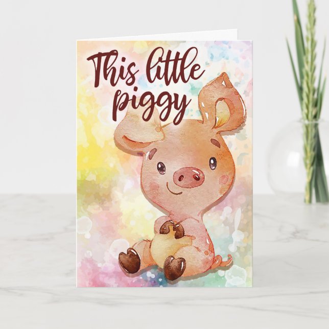 Carte Little Piggy (Devant)