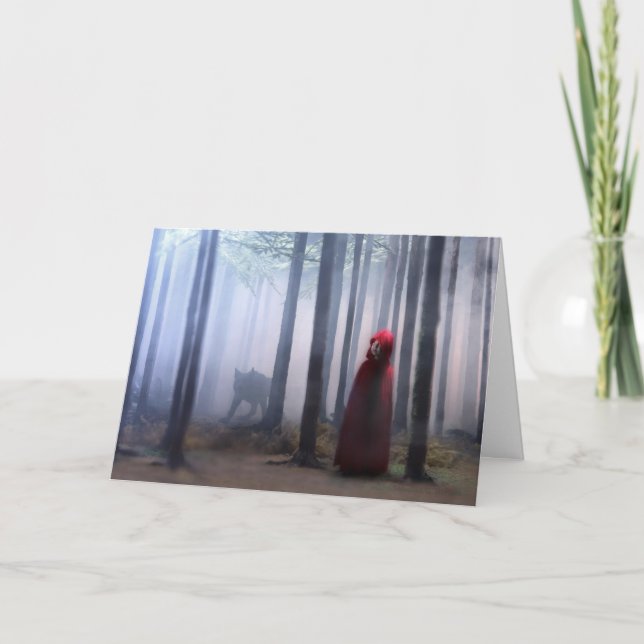 Carte Little Red Riding Hood on Halloween (Devant)