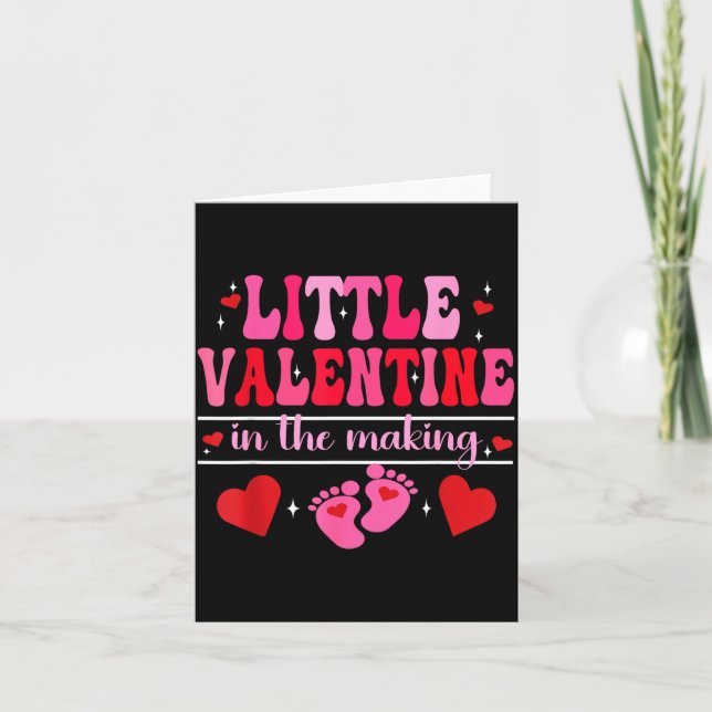 Carte Little Valentine In The Making Valentine's Day Pre (Devant)