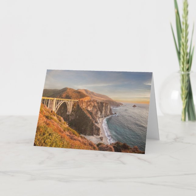 Carte Littoral | Bixby Bridge, Big Sur Californie (Devant)