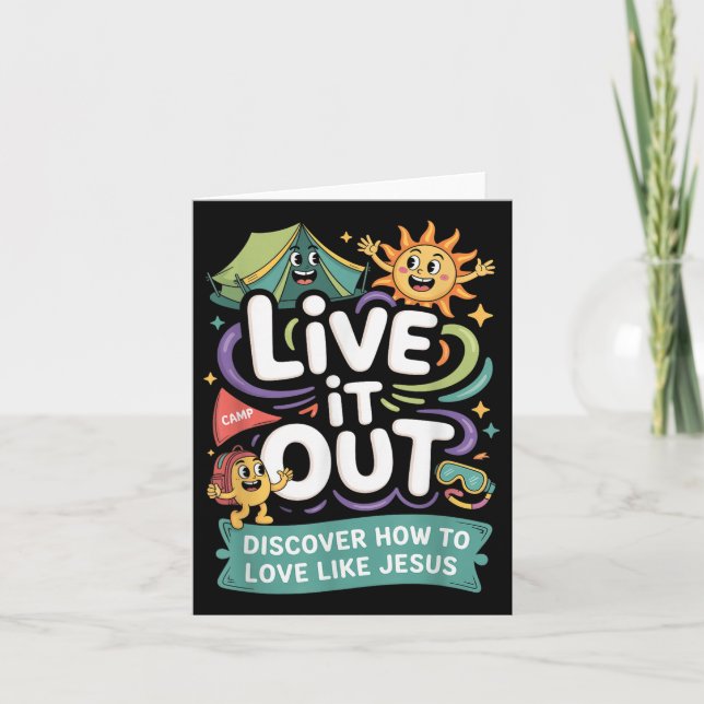 Carte Live It Out Love Like Jesus Vbs 2025 Christian Cam (Devant)