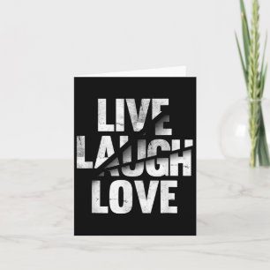 Carte Live Laugh Love Inspiration Motivational Graphique