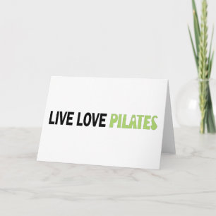 Carte Live Love Pilates ! Design original !