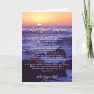 Carte Live Your Dreams CARD