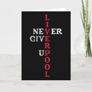 Carte Liverpool Angleterre Uk Football Fans Détresse