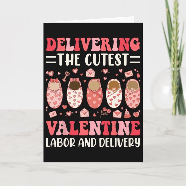 Carte Livraison de la Saint-Valentin la plus mignonne tr (Devant)