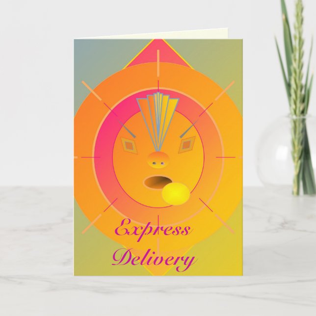 Carte Livraison d'Express - Suivez vos rêves (Devant)