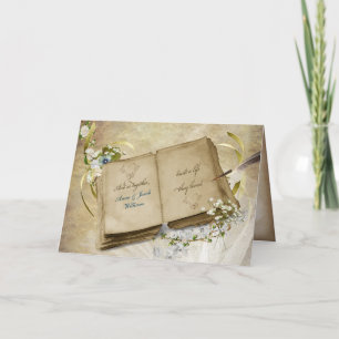 Carte Livre d'anniversaire mariage avec des noms