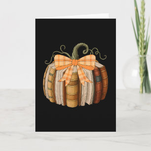 Carte Livre d'automne Citrouille Halloween Professeur Bi