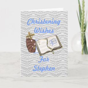Carte Livre de Christening Garçons