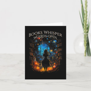 Carte Livre de devis Whisper, Mondes Ouvert Lecture B