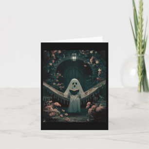 Carte Livre De Lecture De Fantôme Dans Un Halloween Hamm