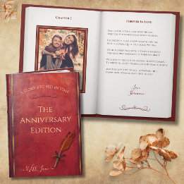 Carte Livre de poèmes d'anniversaire romantique Couple P
