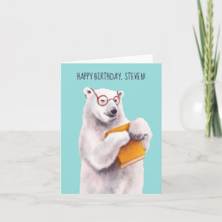Carte Livre d'ours polaire Lover Nerdy