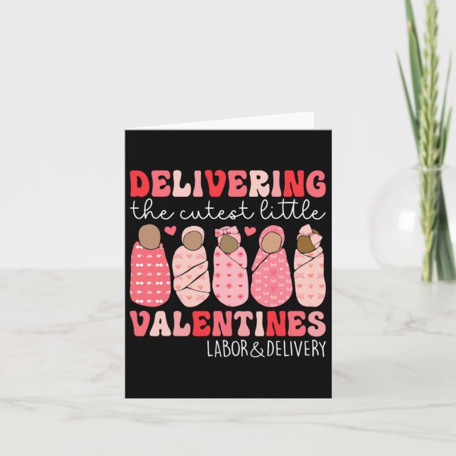 Carte Livrer les plus mignons petits bébés de la Saint-V (Devant)