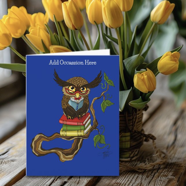 Carte Livres Cute Owl (Créateur téléchargé)