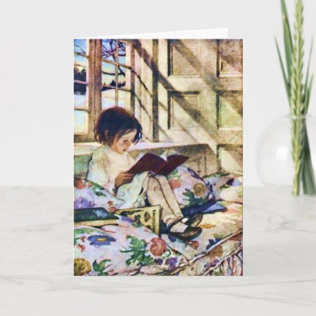 Carte Livres photos en hiver par Jessie Willcox Smith (Devant)