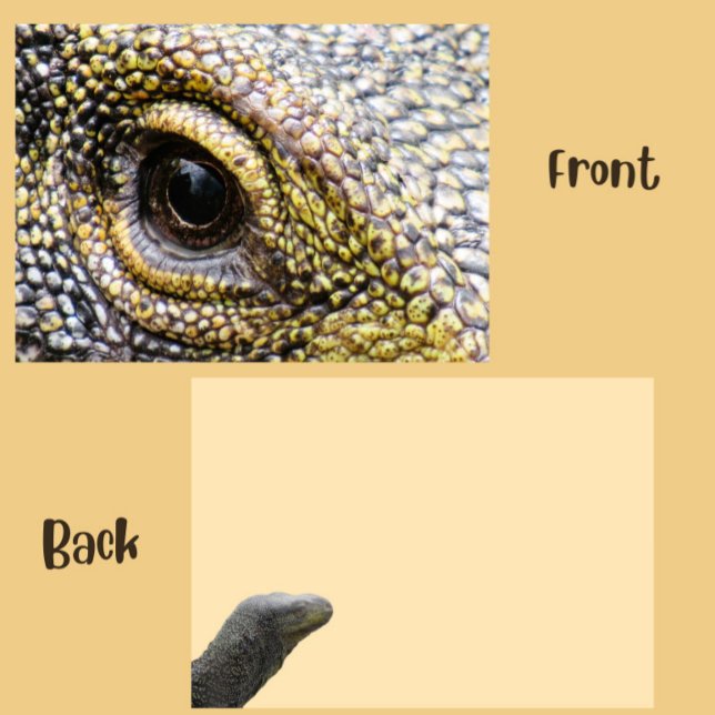 Carte Lizard Flat Moniteur Crocodile (Créateur téléchargé)
