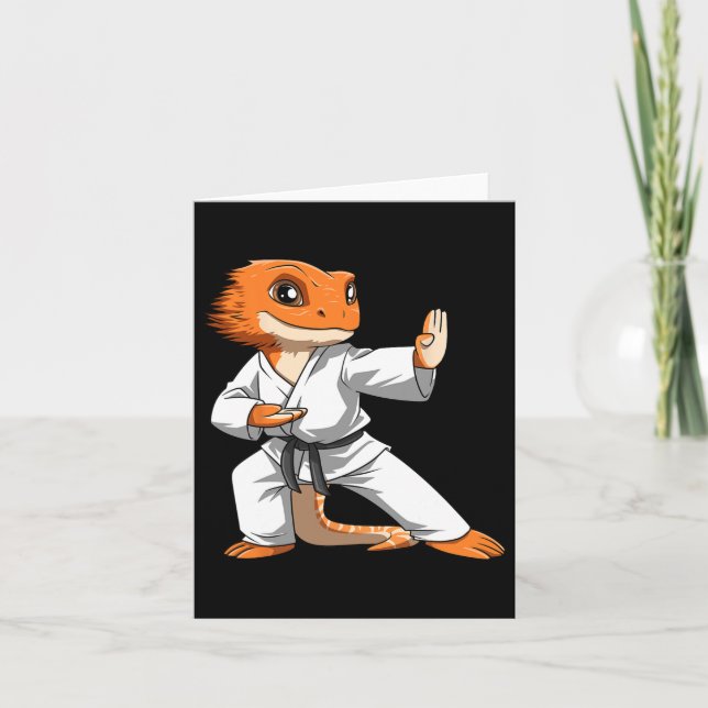 Carte Lizard Karate Les Propriétaires De Dragon Porté Dr (Devant)