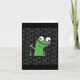 Carte Lizard Lizard Lizard Funny Weirdcore Animal mème G