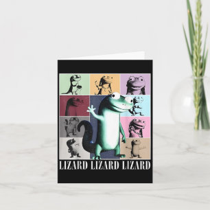 Carte Lizard Lizard Lizard Mème Vintage Funny