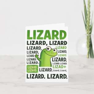 Carte Lizard Lizard Lizard Shirt Funny Weirdcore Animal