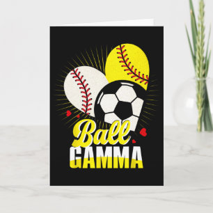 Carte Ll Gamma Vendre Doucll Football Drôle Mignon Noël