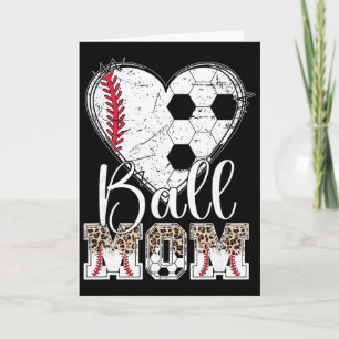 Carte Ll Maman Cœur Football Vendre Maman