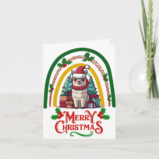 Carte Llama Christmas (Devant)