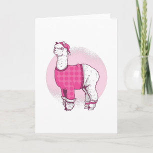 Carte Llama pyjama