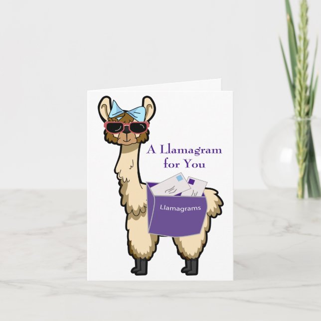 Carte Llamagram pour toutes les occasions (Devant)