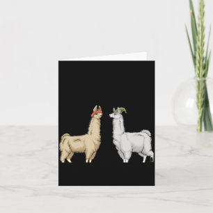 Carte Llamas avec chapeaux Carl