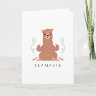 Carte Llamaste - Llama Conception de méditation