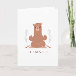 Carte Llamaste - Llama Conception de méditation
