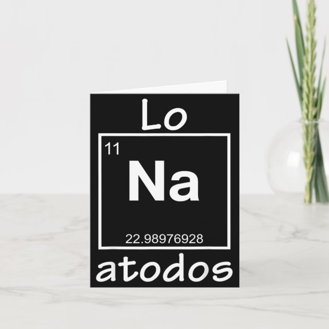 Carte Lo Na Atodos - Spanish Chemistry Periodic Table So (Devant)