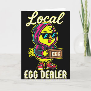 Carte Local Egg Dealer Chicken Sungles Sweat à capuche P