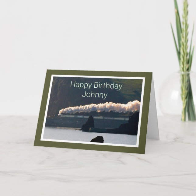 Carte Loco classique à plein régime, anniversaire person (Devant)