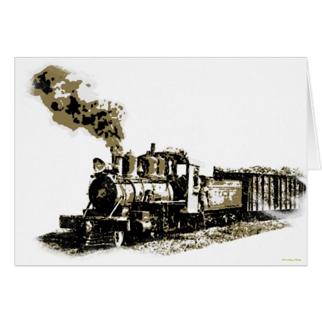 Carte Locomotive à vapeur (Devant horizontal)